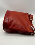 Marino Orlandi Genuine Red Leather Crossbody Bag