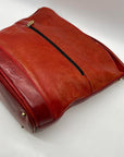 Marino Orlandi Genuine Red Leather Crossbody Bag