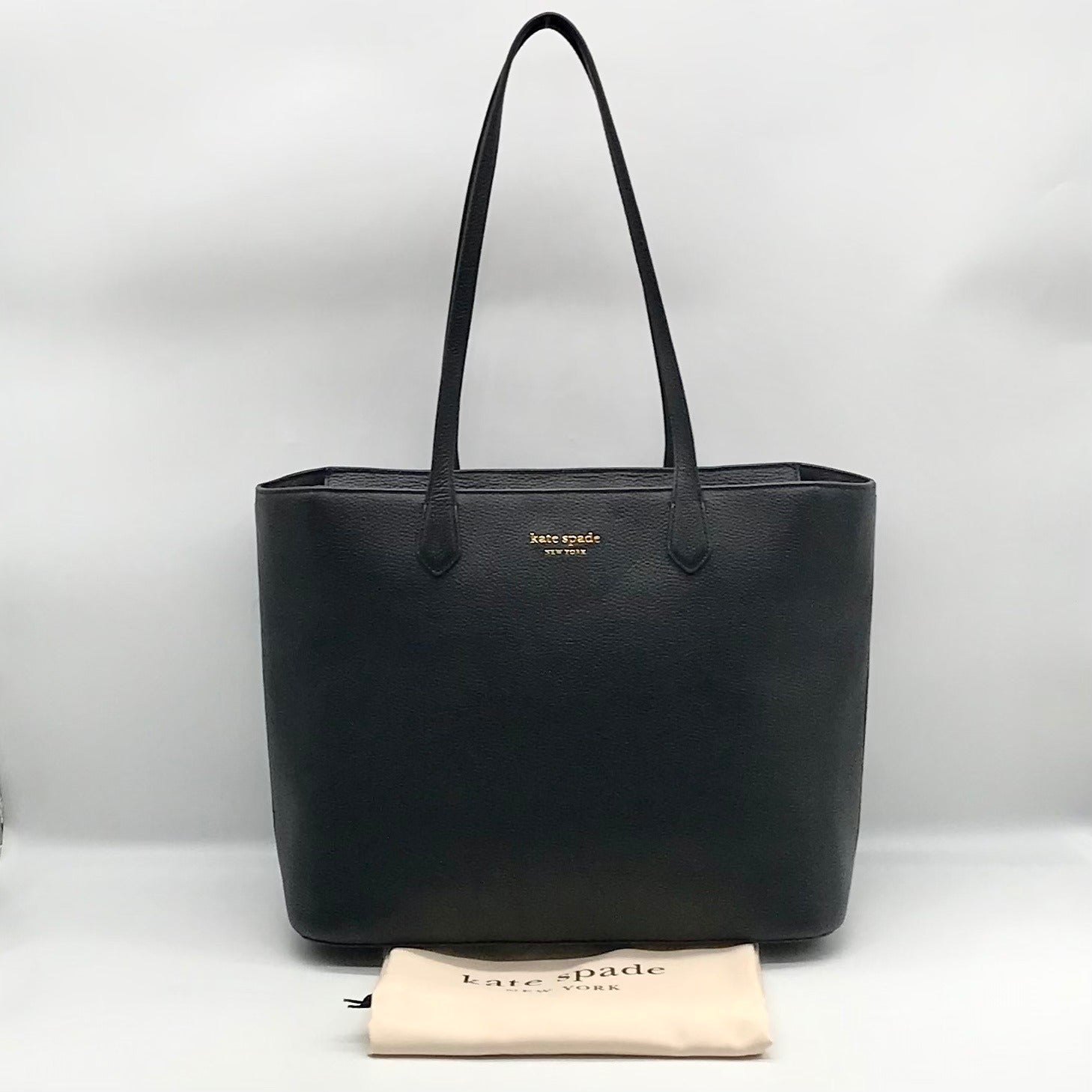Kate Spade Black Pebbled Leather Veronica Tote Bag