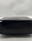 Mancini Black Leather Crossbody Bag