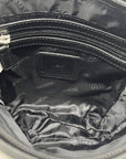 Mancini Black Leather Crossbody Bag