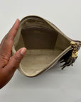 Gigi New York Grey All-In-One Python-Embossed Leather Clutch