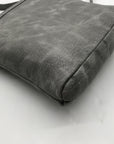 Stone Mountain Grey Faux Leather Crossbody Bag