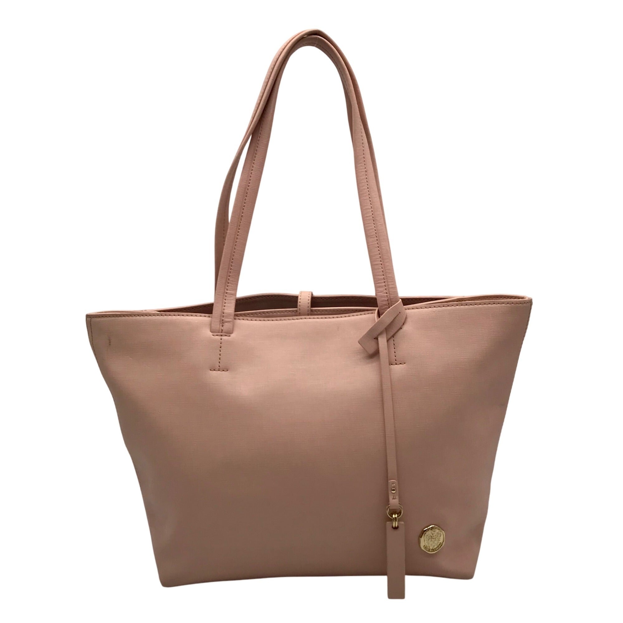 Vince Camuto Light Pink Leather Slim Tote Bag 