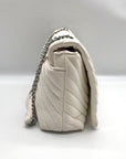 I.N.C. White Soft Ajae Galaxy Quilted Shoulder Bag