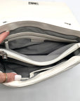 I.N.C. White Soft Ajae Galaxy Quilted Shoulder Bag