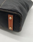 Dooney & Bourke Black Pebbled Leather Lexington Tote Bag