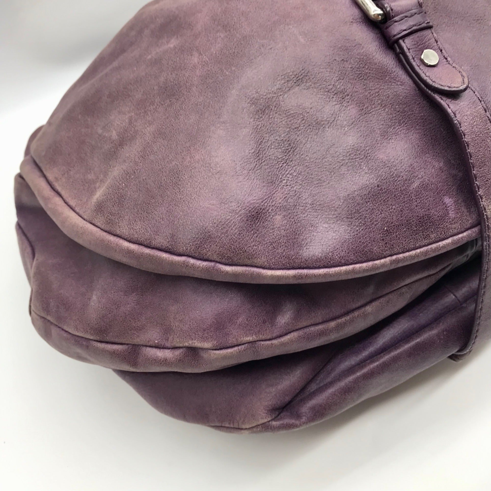 Marc Jacobs Purple Leather Standard Supply Workwear Hobo Bag