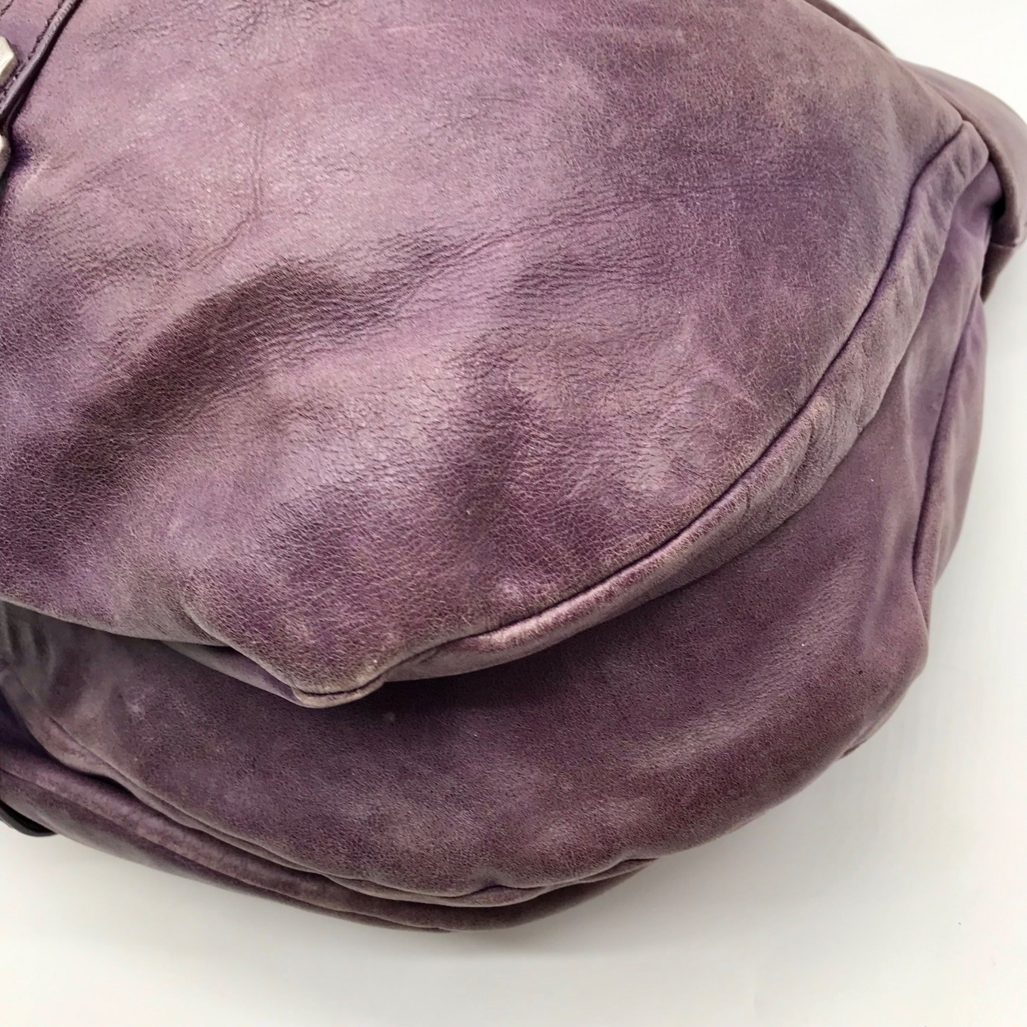 Marc Jacobs Purple Leather Standard Supply Workwear Hobo Bag