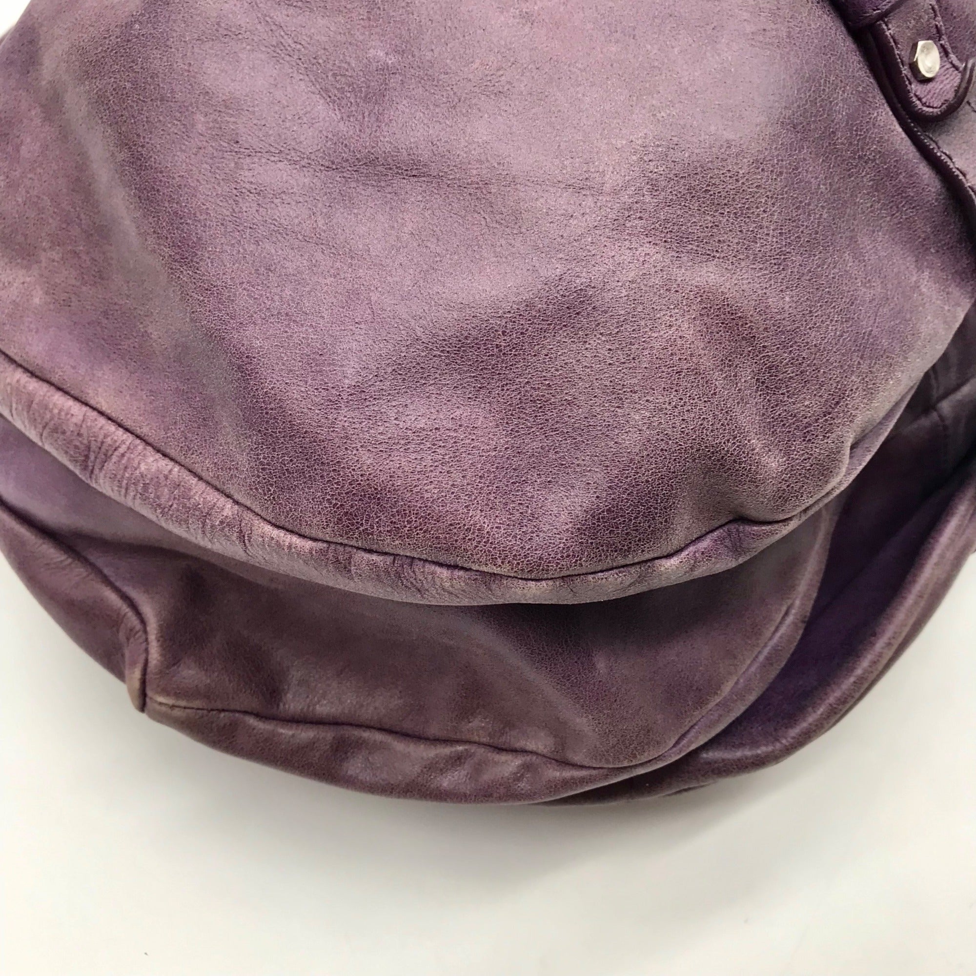 Marc Jacobs Purple Leather Standard Supply Workwear Hobo Bag