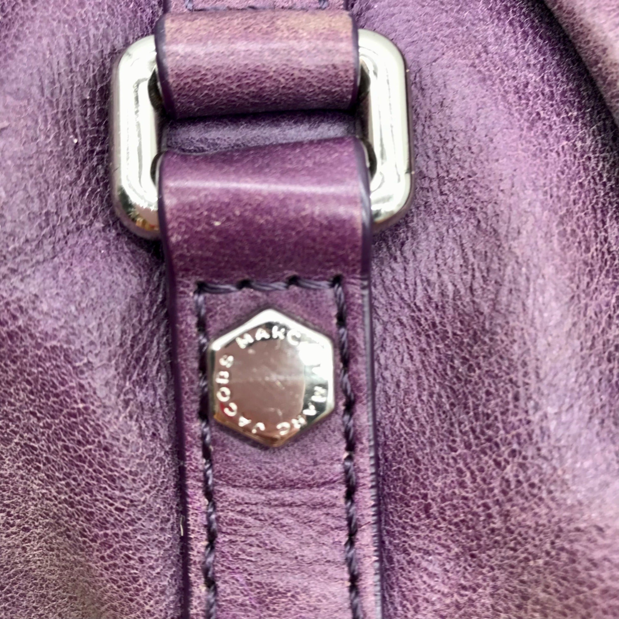Marc Jacobs Purple Leather Standard Supply Workwear Hobo Bag
