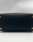 Michael Kors Black Saffiano Leather Studded Sandrine Tote