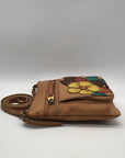 Fossil Tan Leather Crossbody Bag