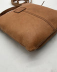 Fossil Tan Leather Crossbody Bag