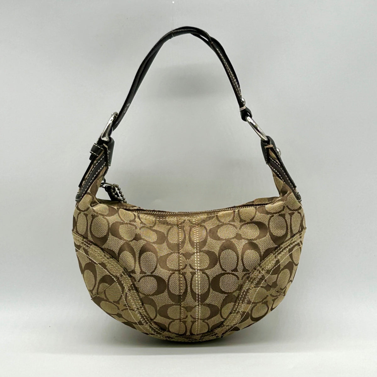Coach Vintage Khaki Jacquard Canvas Soho Shoulder Bag