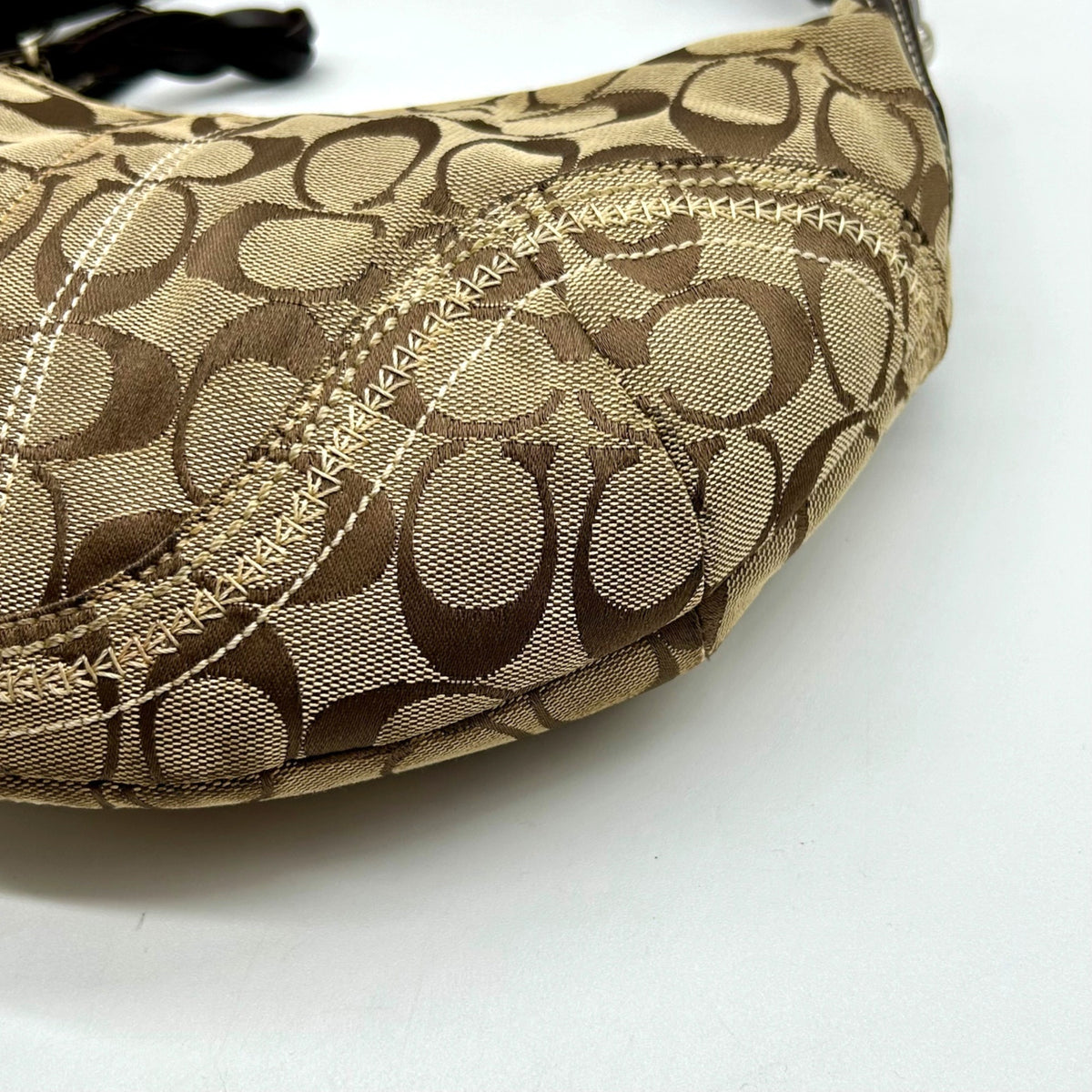 Coach Vintage Khaki Jacquard Canvas Soho Shoulder Bag