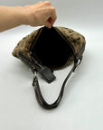 Coach Vintage Khaki Jacquard Canvas Soho Shoulder Bag