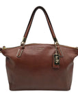 Coach Brown Leather Convertible Kelsey Satchel Bag 28095