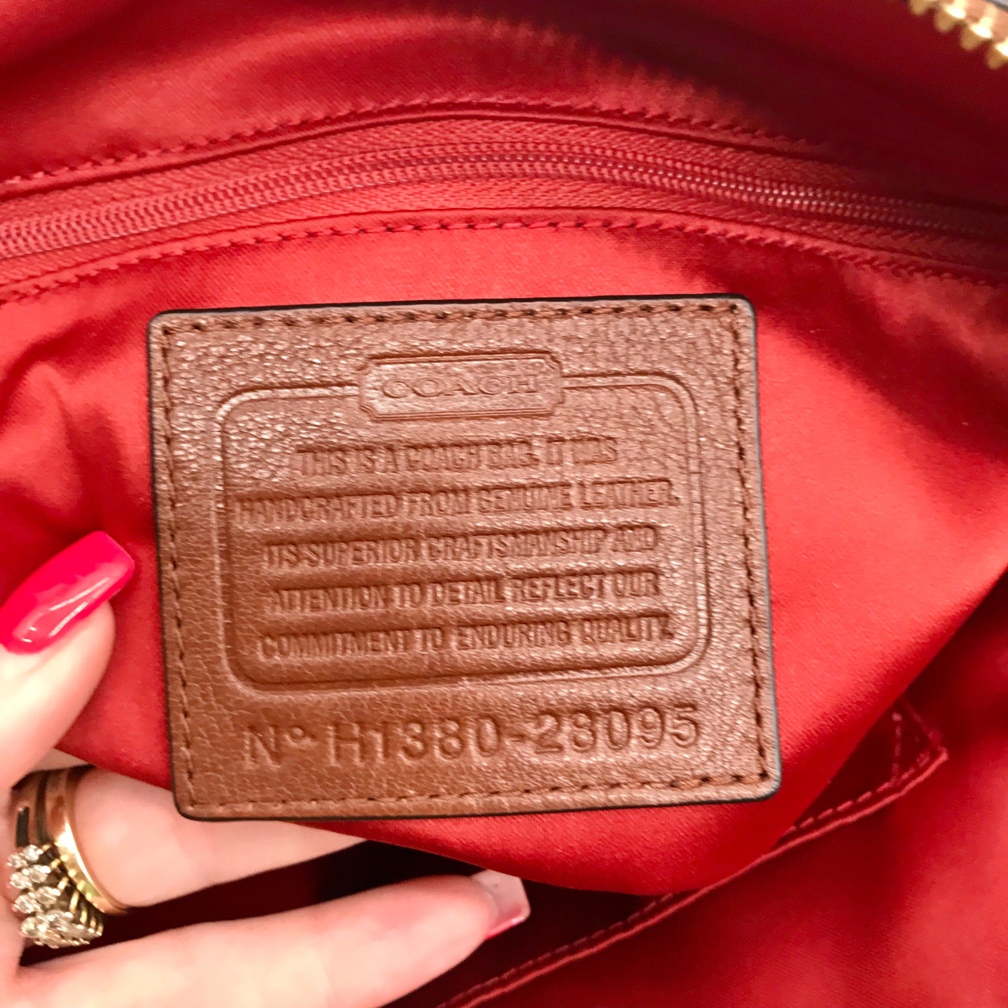 Coach Brown Leather Convertible Kelsey Satchel Bag 28095