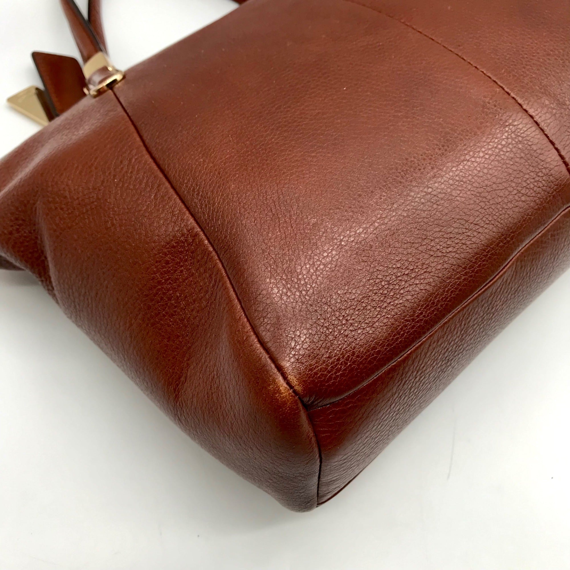 Coach Brown Leather Convertible Kelsey Satchel Bag 28095