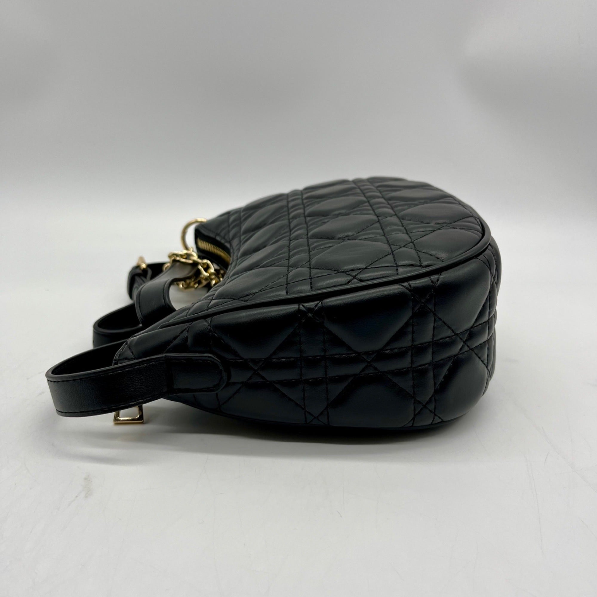 MMS Black Leather Crossbody Bag