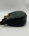 MMS Black Leather Crossbody Bag