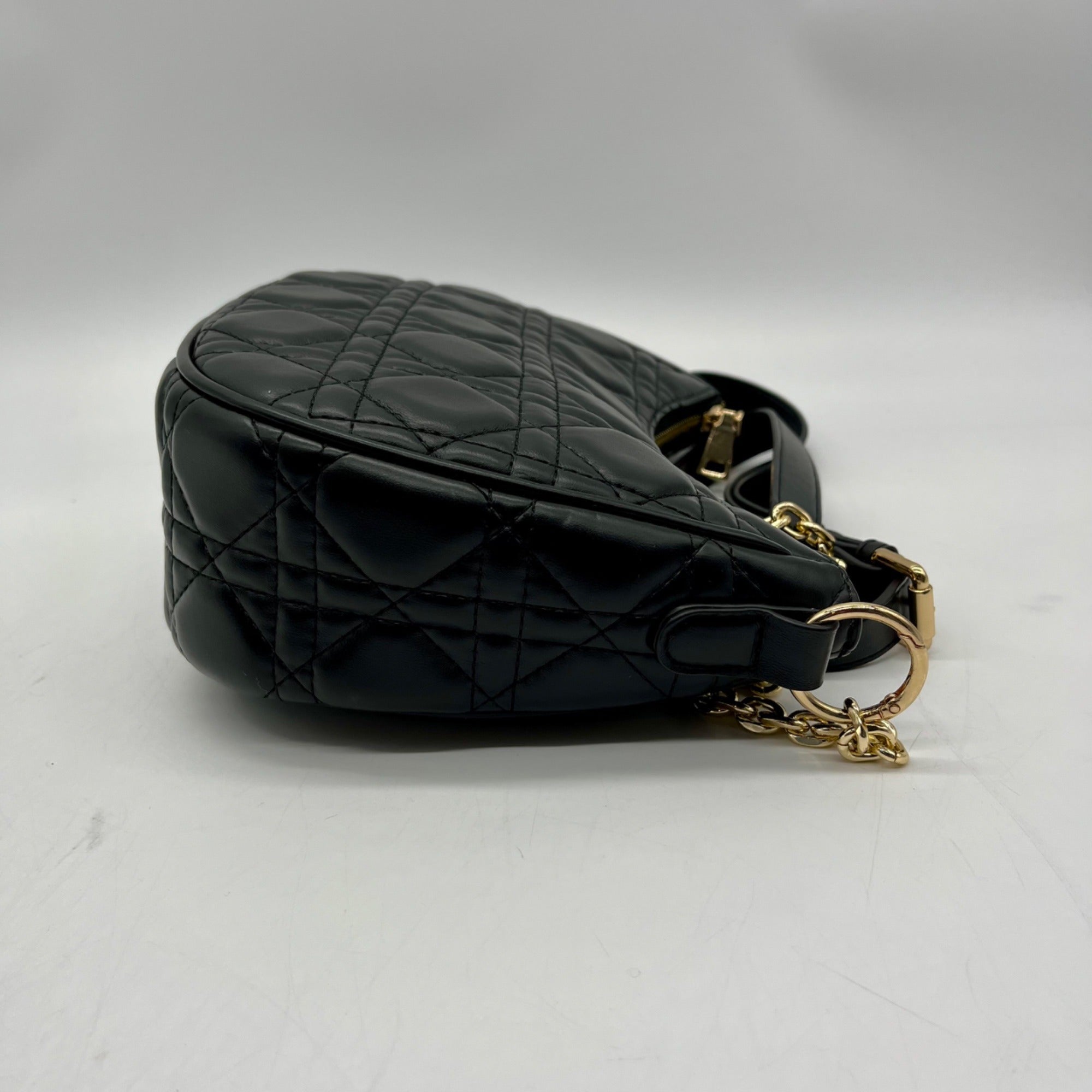 MMS Black Leather Crossbody Bag