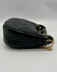 MMS Black Leather Crossbody Bag