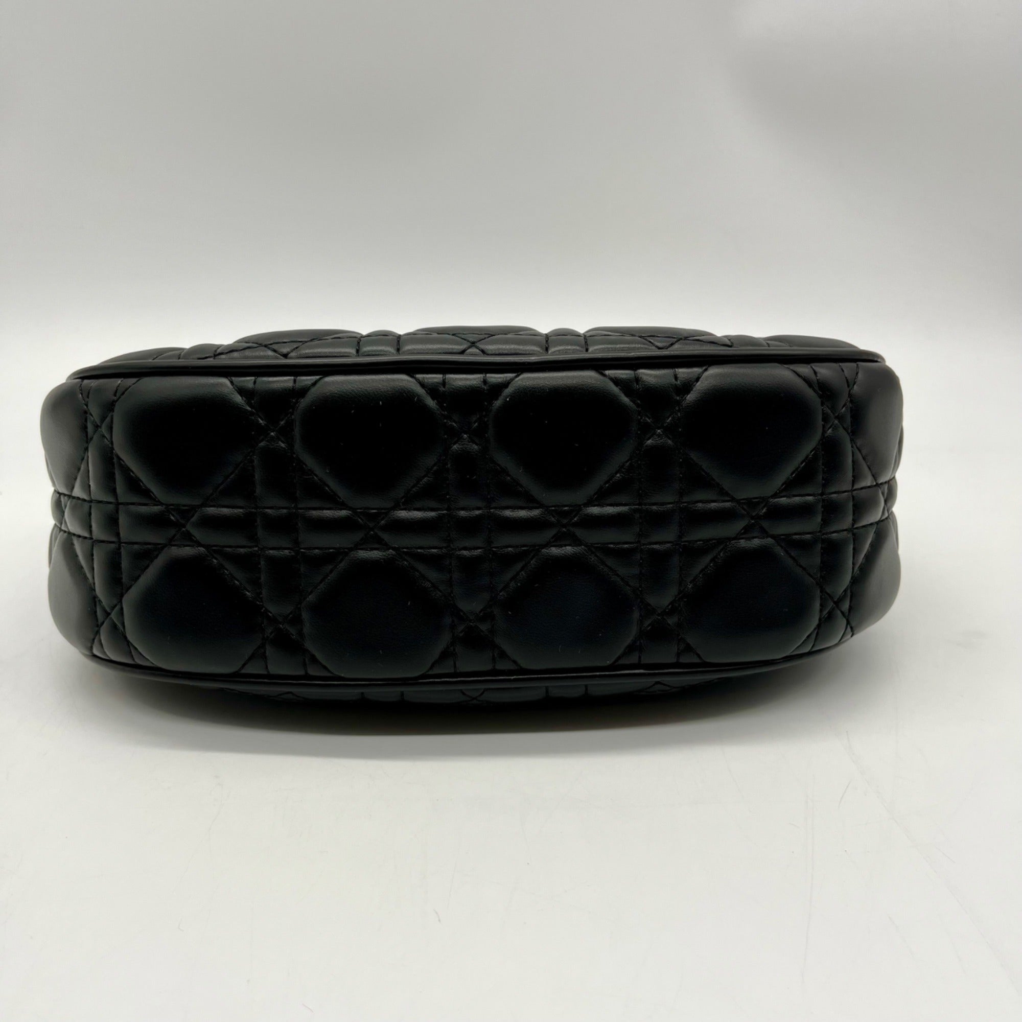MMS Black Leather Crossbody Bag