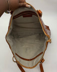Valentina Burnt Orange Leaf Pattern Tote