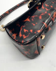 On 34th Brown Tortoise Shell Sleek Pvc Baguette Shoulder Bag