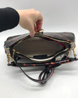 On 34th Brown Tortoise Shell Sleek Pvc Baguette Shoulder Bag