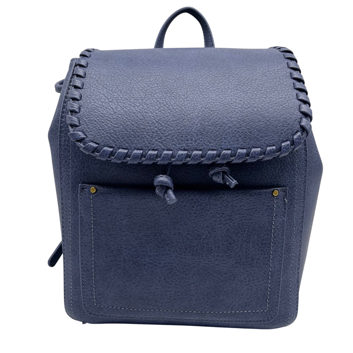 Style &amp; Co Moonlight Blue Faux Leather Whip‑Stitch Backpack