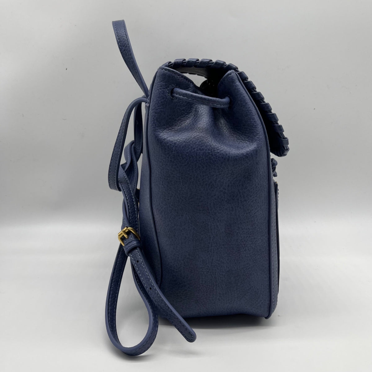 Style &amp; Co Moonlight Blue Faux Leather Whip‑Stitch Backpack