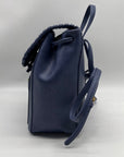 Style & Co Moonlight Blue Faux Leather Whip‑Stitch Backpack