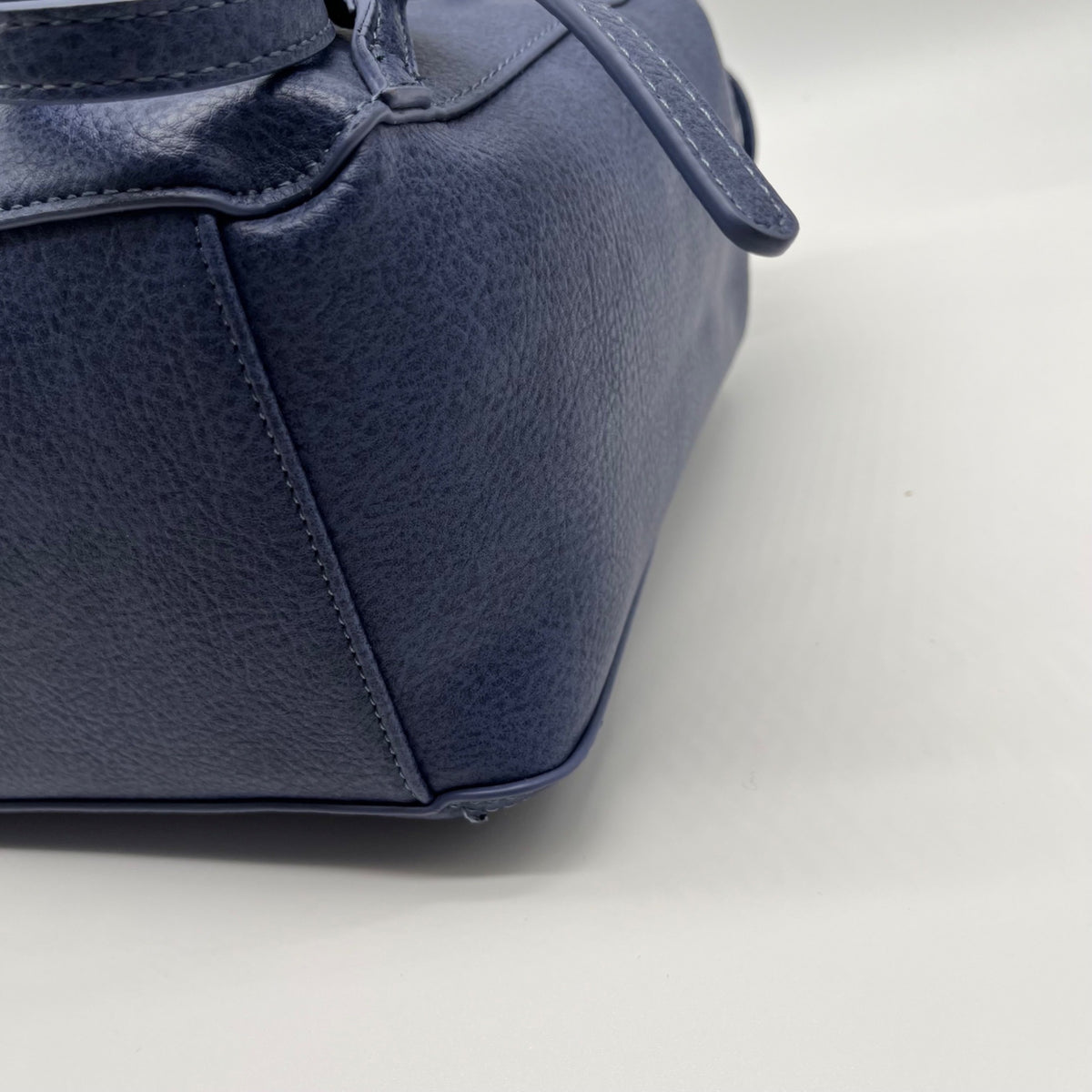 Style &amp; Co Moonlight Blue Faux Leather Whip‑Stitch Backpack