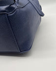 Style & Co Moonlight Blue Faux Leather Whip‑Stitch Backpack