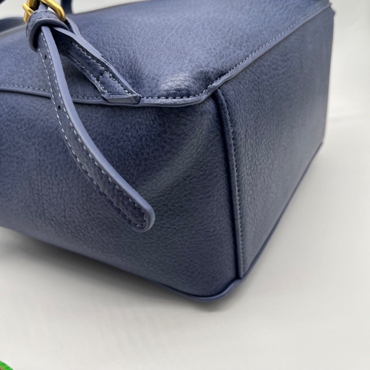 Style &amp; Co Moonlight Blue Faux Leather Whip‑Stitch Backpack