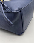 Style & Co Moonlight Blue Faux Leather Whip‑Stitch Backpack