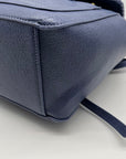 Style & Co Moonlight Blue Faux Leather Whip‑Stitch Backpack