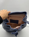 Style & Co Moonlight Blue Faux Leather Whip‑Stitch Backpack