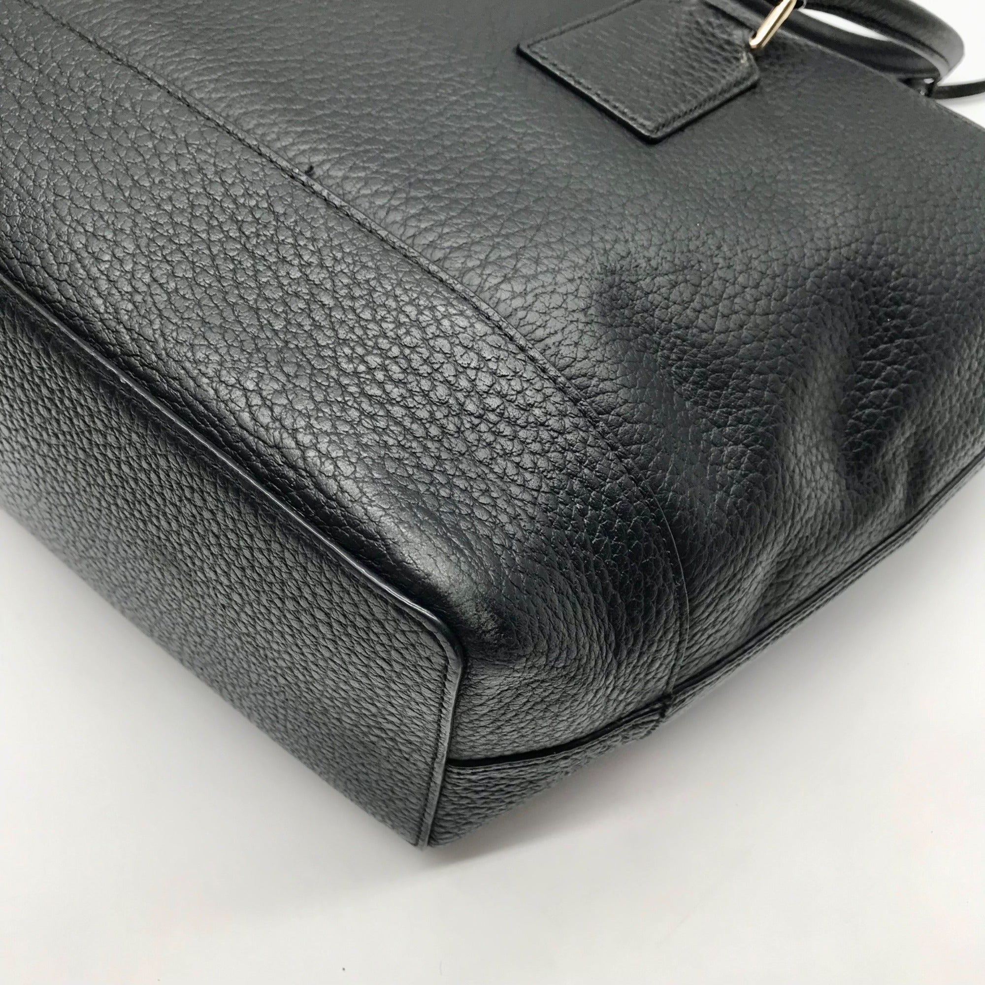 Kate Spade Black Pebbled Leather Bay Street Harmony Tote Bag