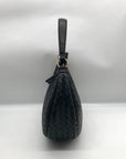 On 34th Black Woven Crossbody Convertible Satchel Bag