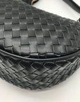 On 34th Black Woven Crossbody Convertible Satchel Bag
