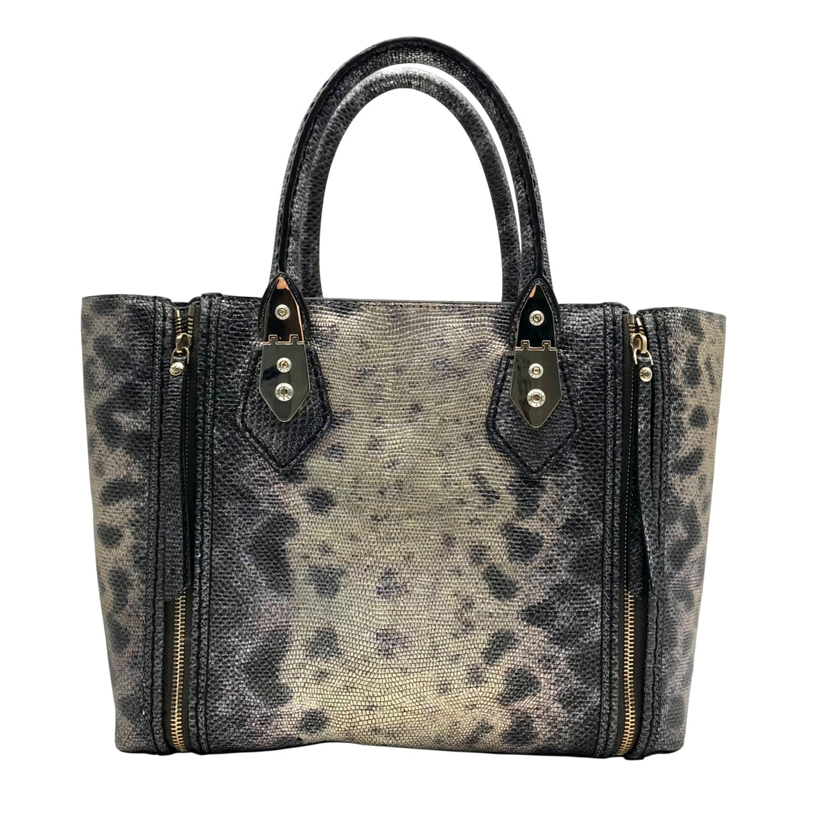 Henri Bendel A List Metallic Lizard Tote Bag