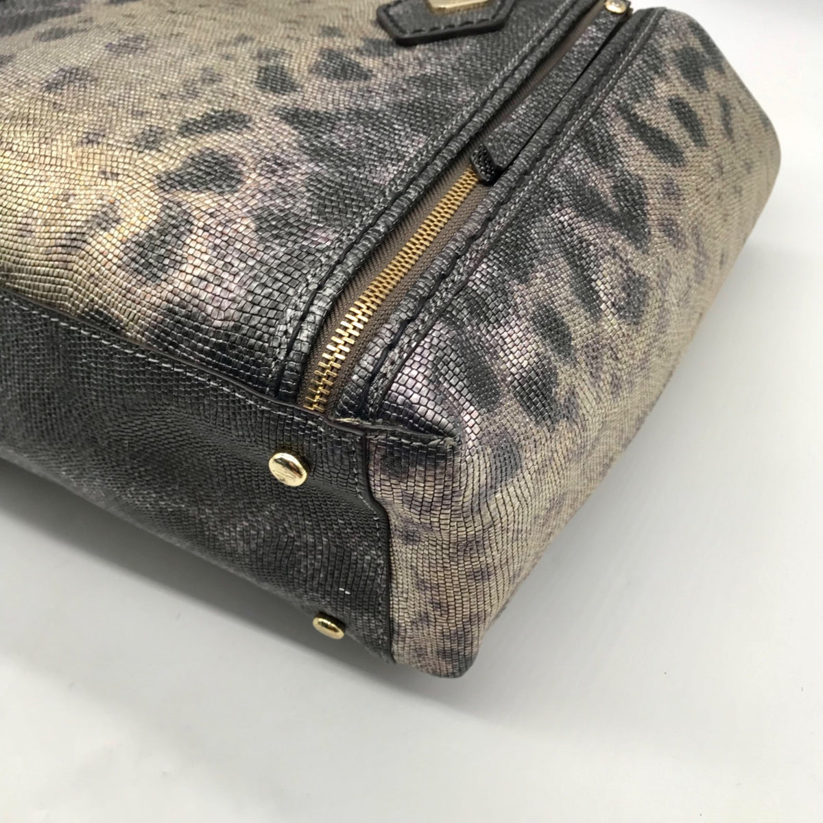 Henri Bendel A List Metallic Lizard Tote Bag