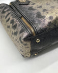 Henri Bendel A List Metallic Lizard Tote Bag