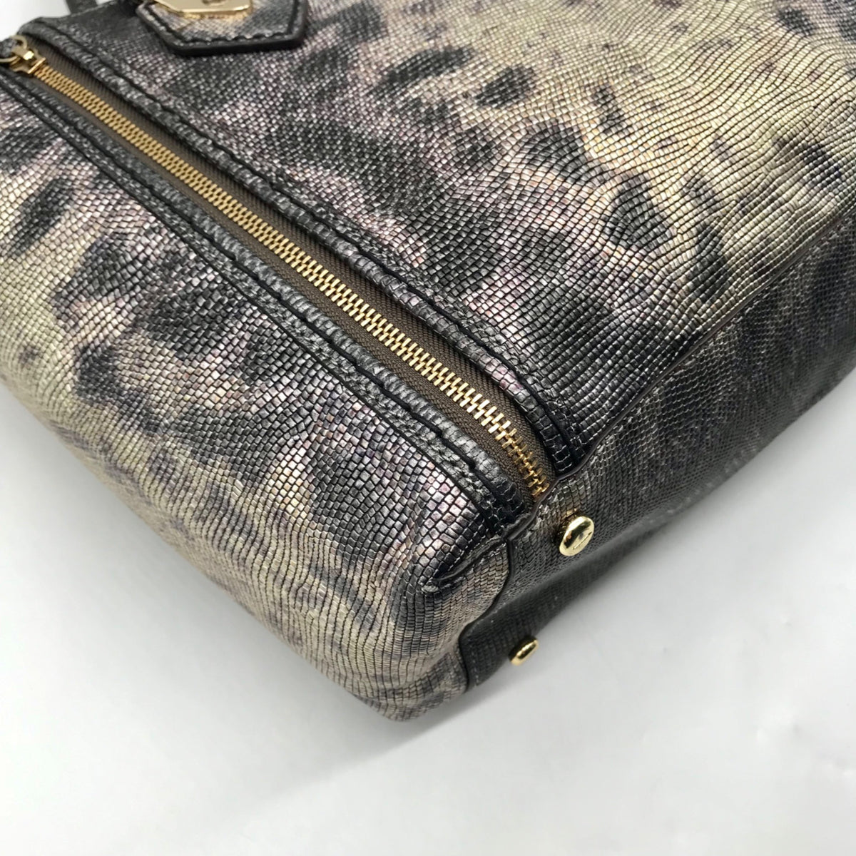 Henri Bendel A List Metallic Lizard Tote Bag