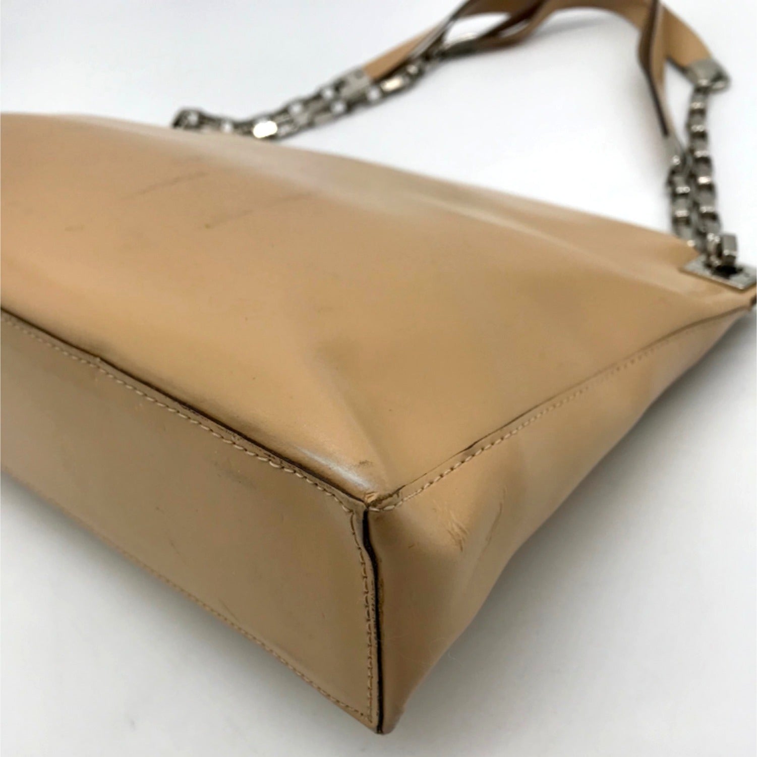 Barbara Milano Tan Leather Shoulder Bag