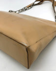 Barbara Milano Tan Leather Shoulder Bag